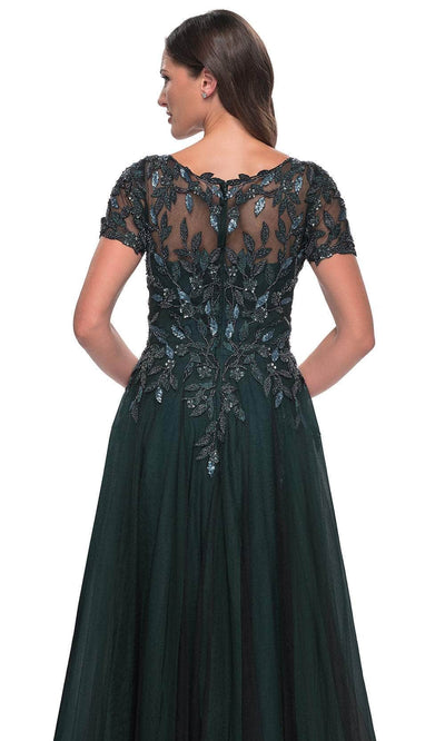 La Femme 31267 Floral Sequin Formal Dress
