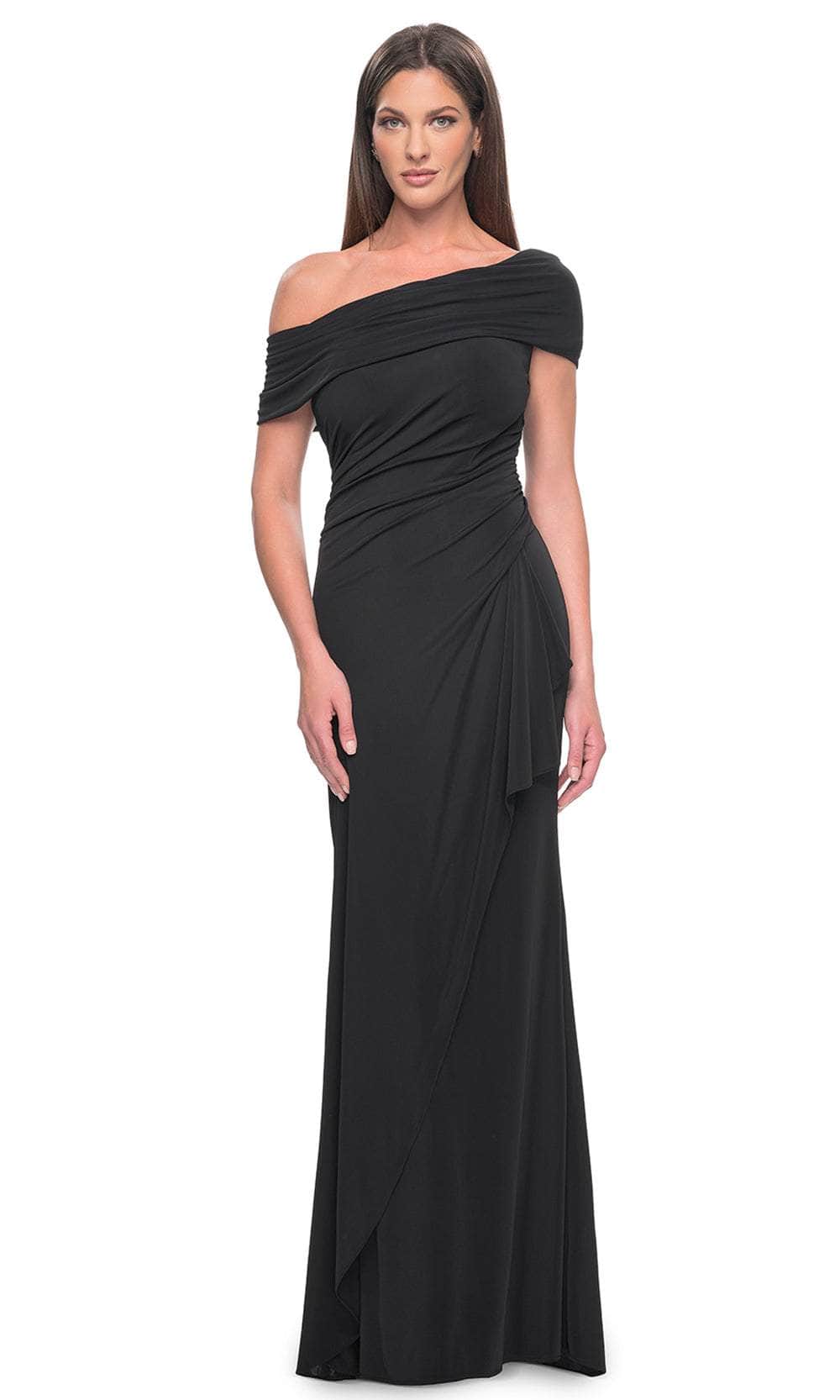 La Femme 31459 - Asymmetrical Sheath Formal Dress Evening Dresses