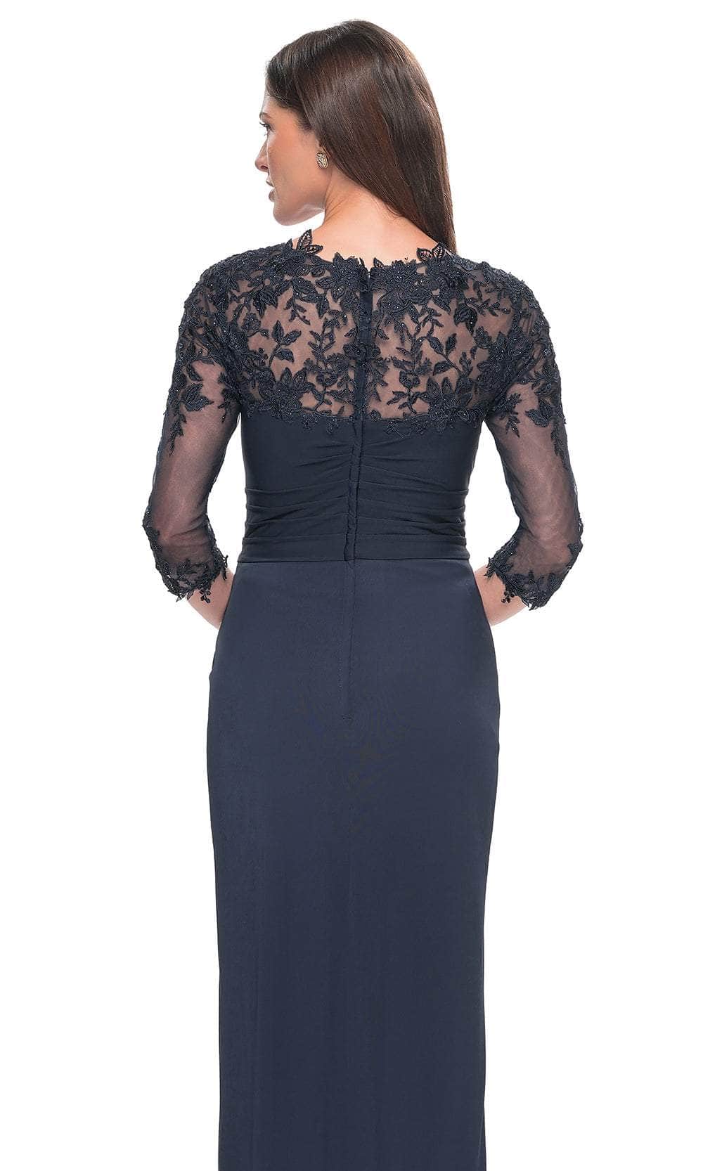 La Femme 31659 Jersey Ruched Illusion Sweetheart Prom Dress