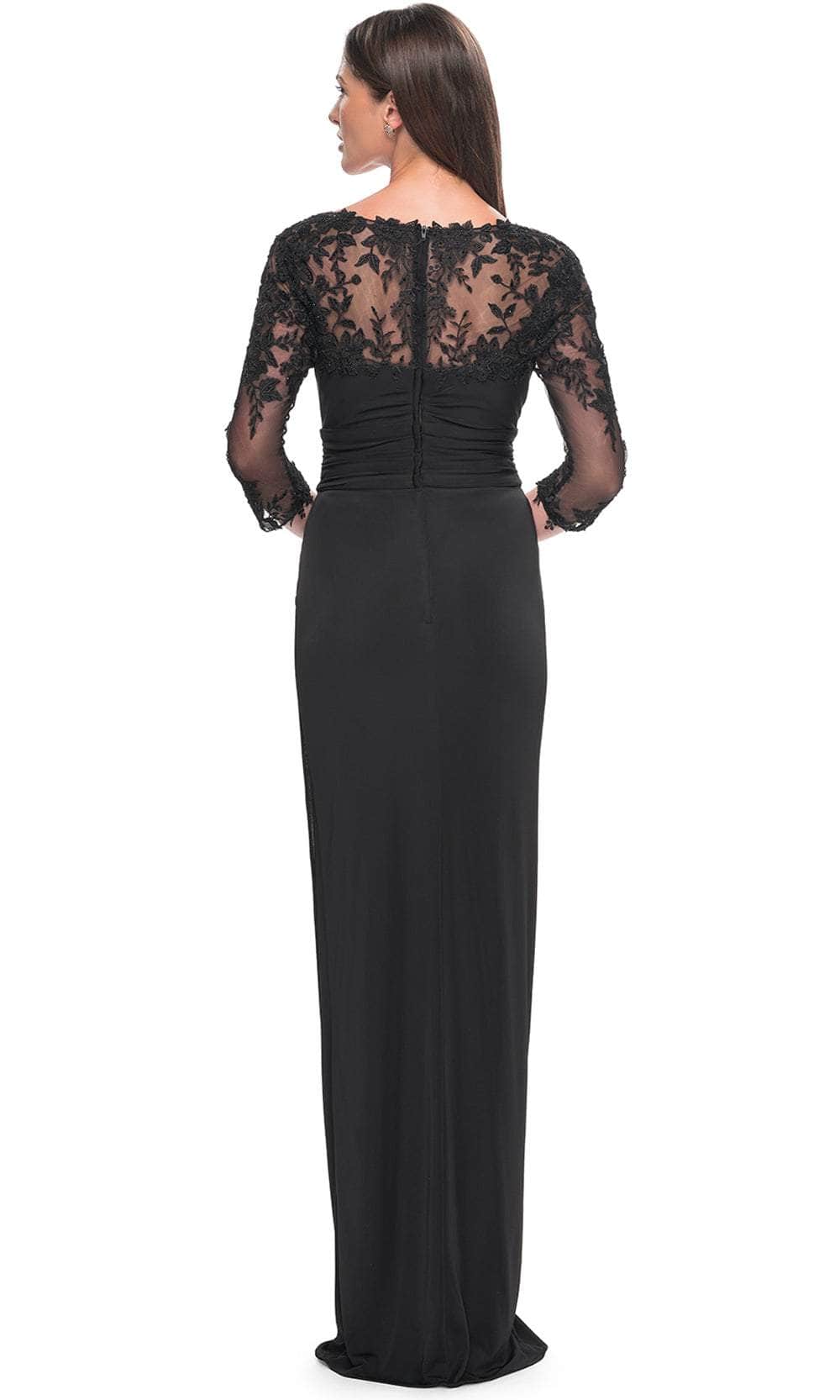 La Femme 31659 Jersey Ruched Illusion Sweetheart Prom Dress
