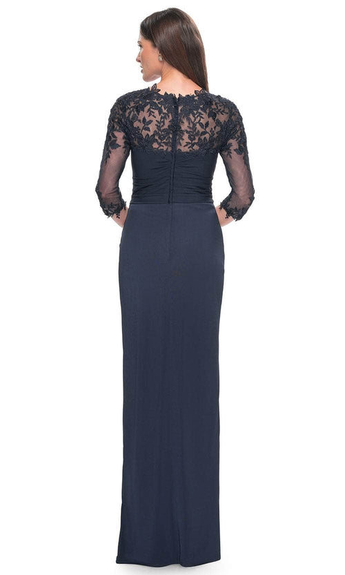La Femme 31659 Jersey Ruched Illusion Sweetheart Prom Dress