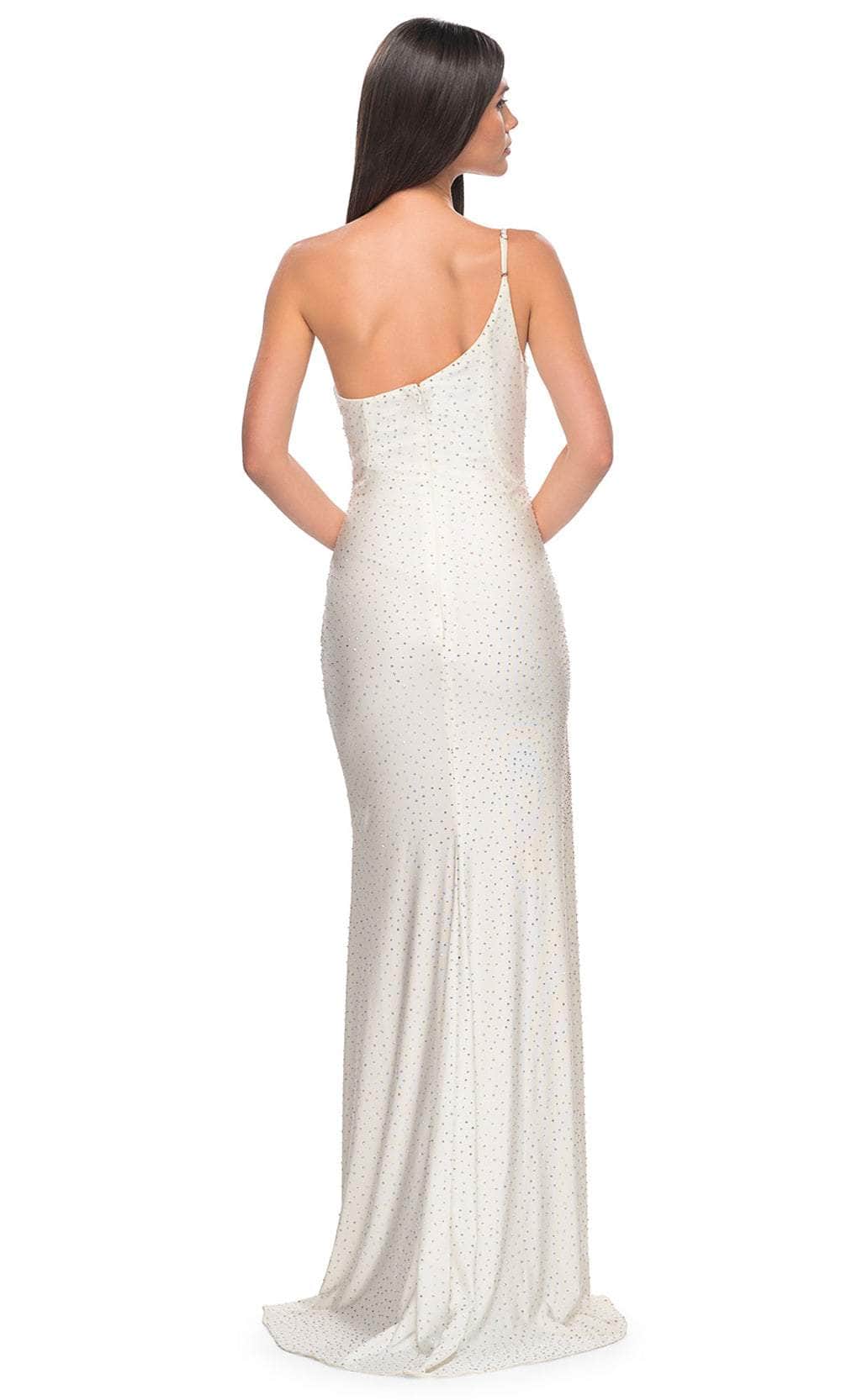 La Femme 31699 One Shoulder Beaded Prom Dress