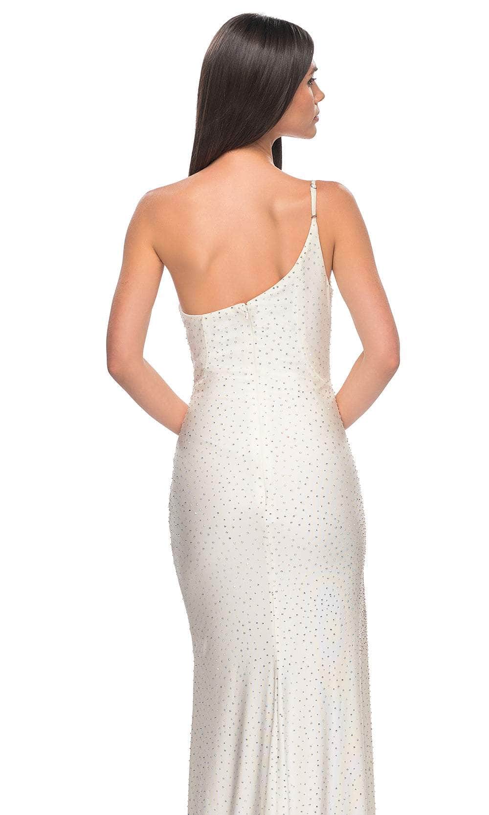 La Femme 31699 One Shoulder Beaded Prom Dress
