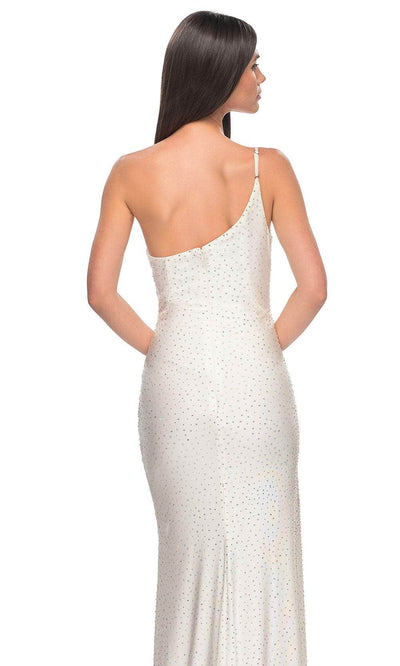 La Femme 31699 One Shoulder Beaded Prom Dress