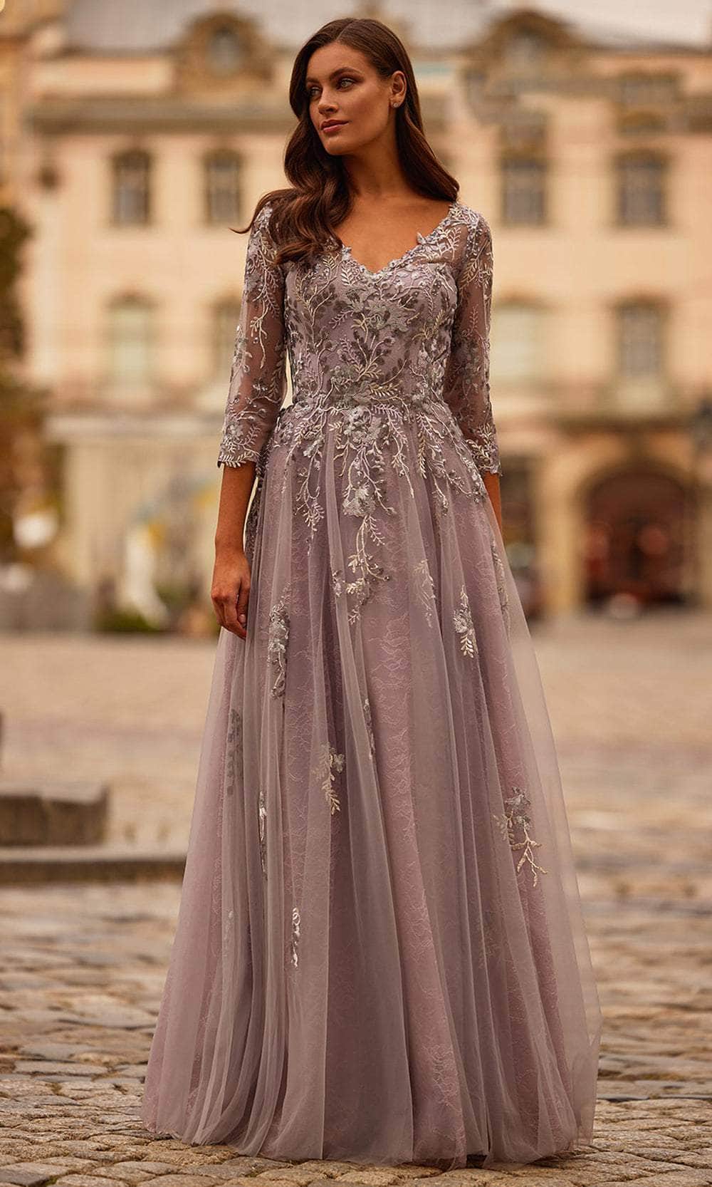 La Femme 31717 - Lace Bodice Evening Gown Special Occasion Dress