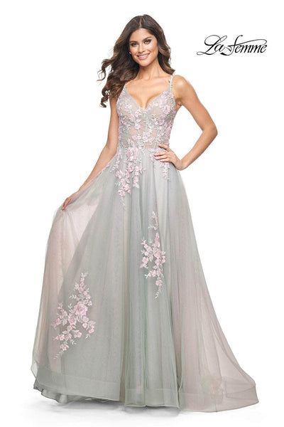 La Femme 31939 - Tulle A-Line Prom Dress Special Occasion Dress
