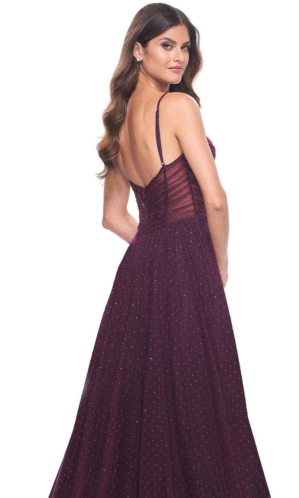 La Femme 31970 Ruched Tulle Prom Dress