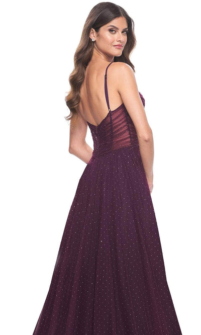 La Femme 31970 Ruched Tulle Prom Dress