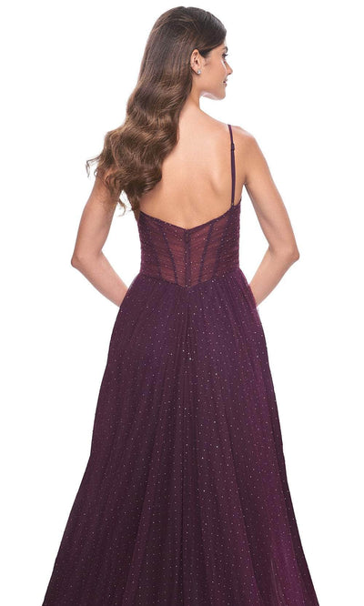 La Femme 31970 Ruched Tulle Prom Dress