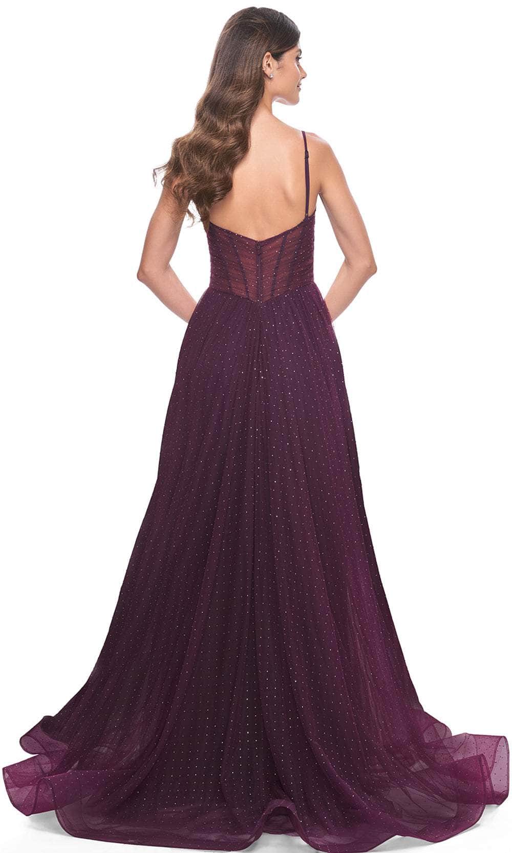 La Femme 31970 Ruched Tulle Prom Dress