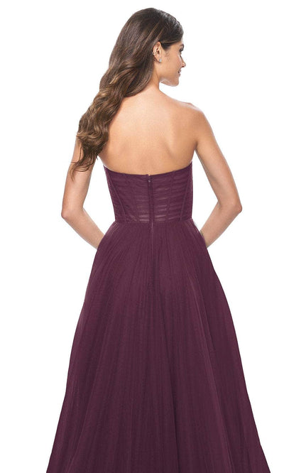 La Femme 31971 Shirred Corset Prom Dress