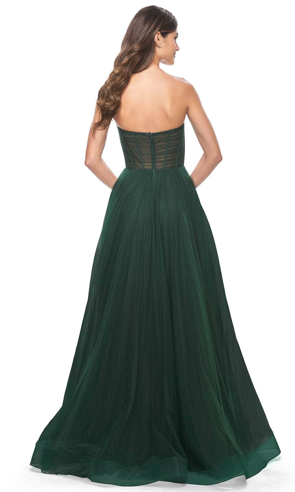 La Femme 31971 Shirred Corset Prom Dress