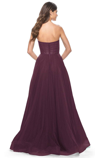 La Femme 31971 Shirred Corset Prom Dress