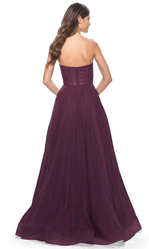 La Femme 31971 Shirred Corset Prom Dress