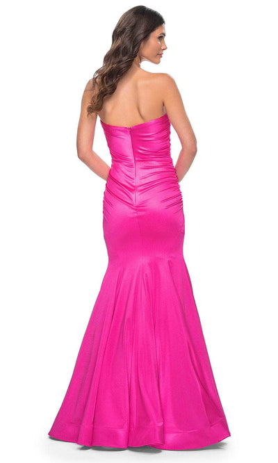 La Femme 31980 Strapless Satin Prom Dress