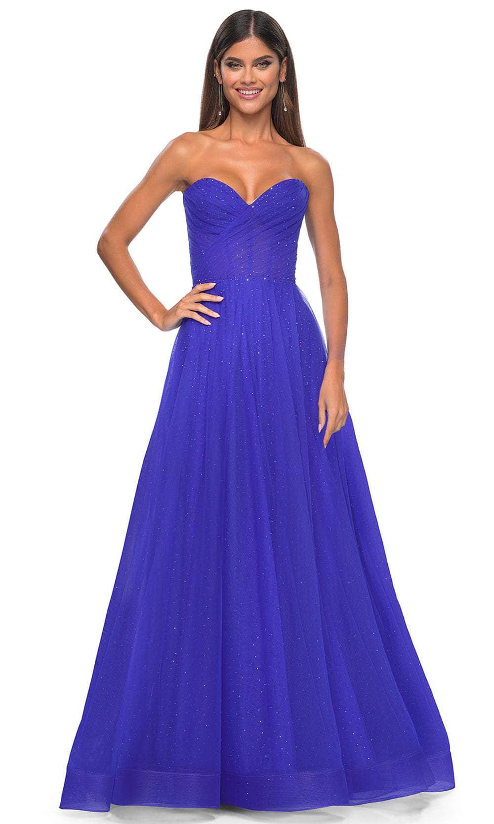 La Femme 31997 - Shirred Sweetheart Prom Dress Special Occasion Dress