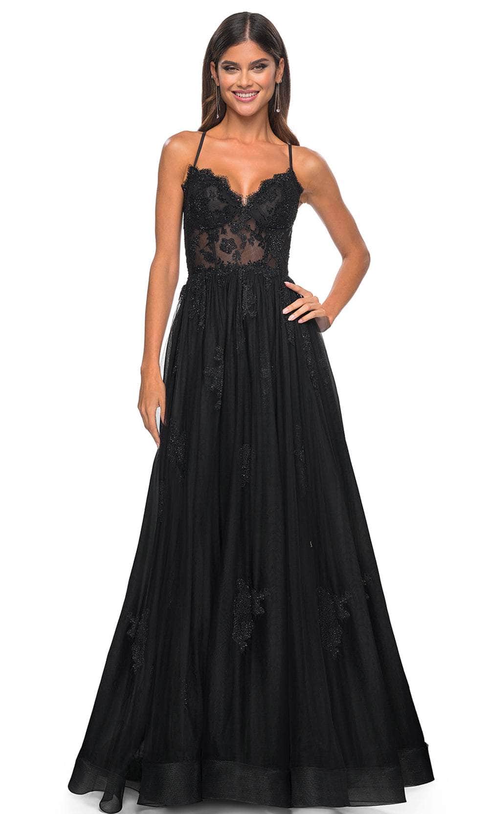La Femme 32028 Lace Styled Prom Dress