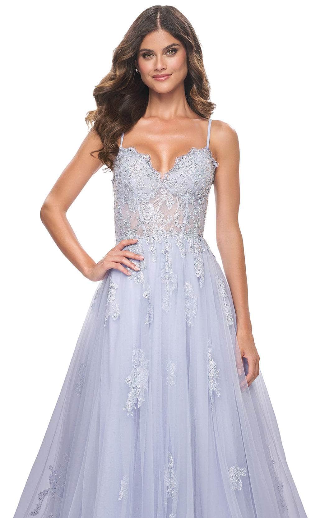 La Femme 32028 Lace Styled Prom Dress