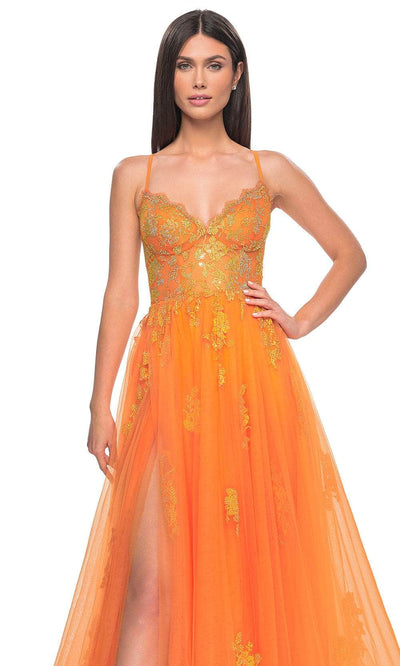 La Femme 32028 Lace Styled Prom Dress
