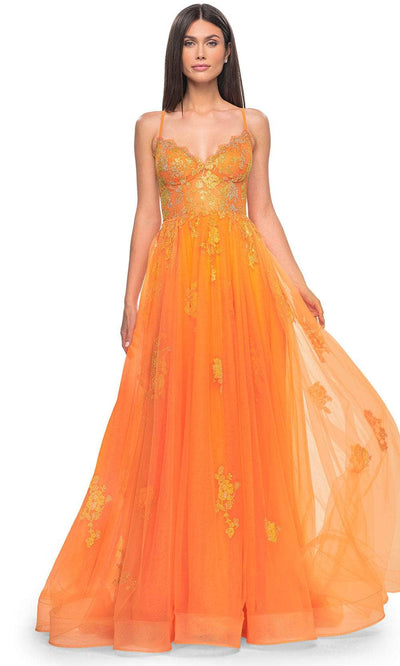 La Femme 32028 Lace Styled Prom Dress