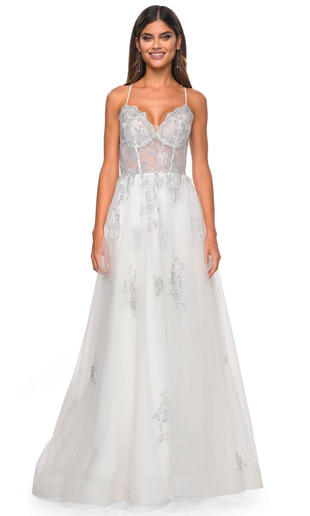 La Femme 32028 Lace Styled Prom Dress
