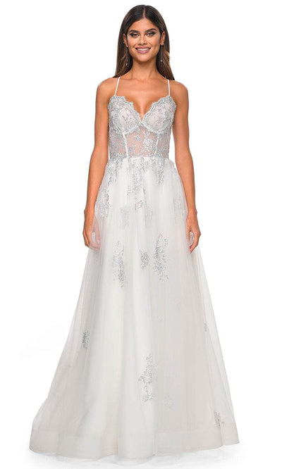 La Femme 32028 Lace Styled Prom Dress