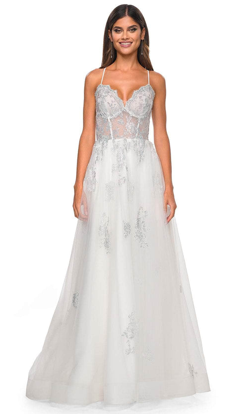 La Femme 32028 Lace Styled Prom Dress
