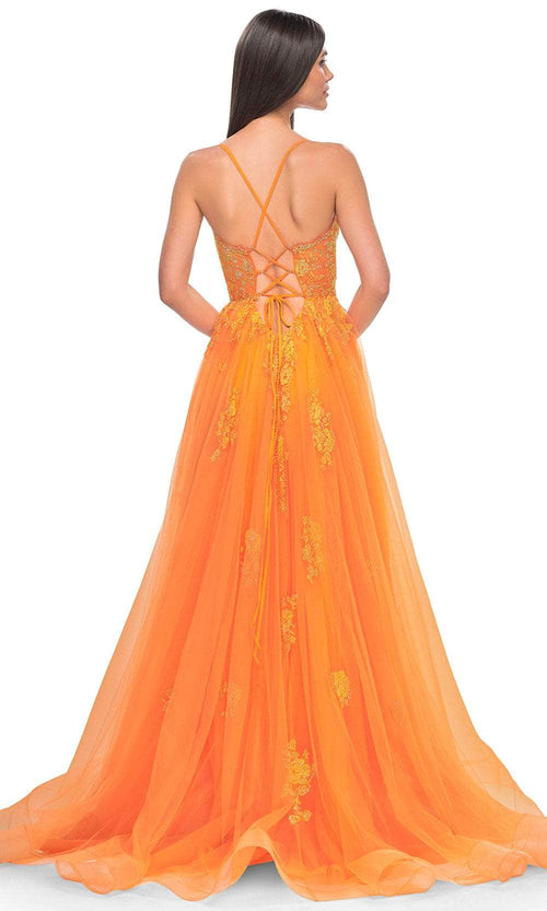 La Femme 32028 Lace Styled Prom Dress