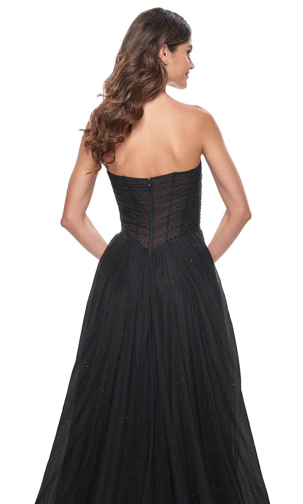 La Femme 32029 Strapless A-Line Prom Gown