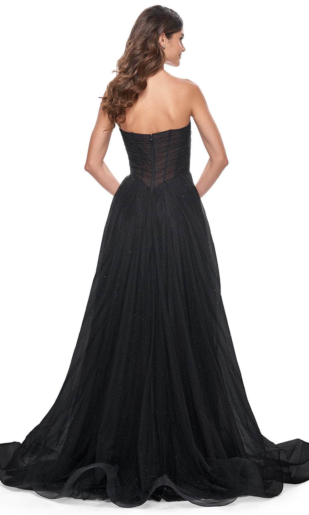La Femme 32029 Strapless A-Line Prom Gown
