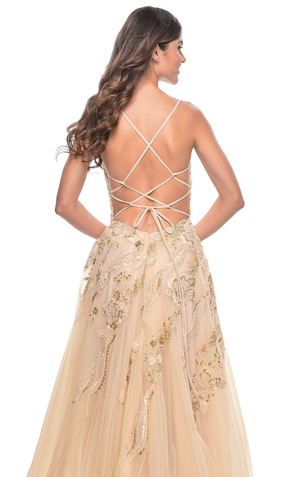 La Femme 32032 Sequin Beaded Prom Dress