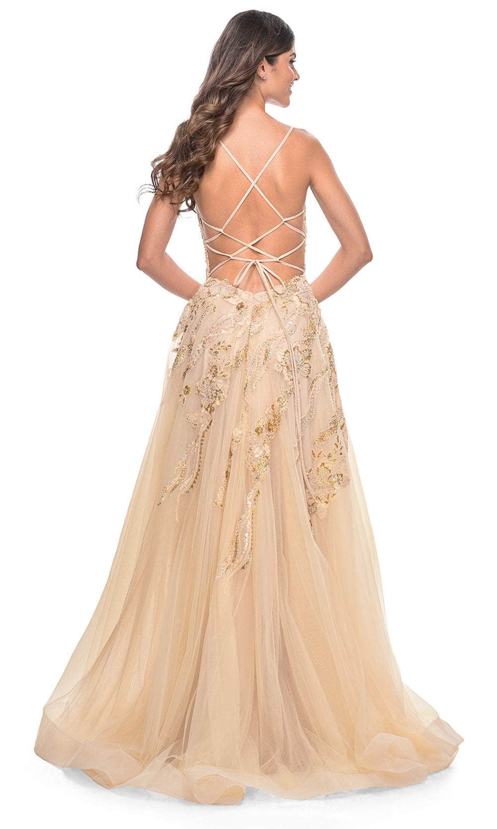 La Femme 32032 Sequin Beaded Prom Dress