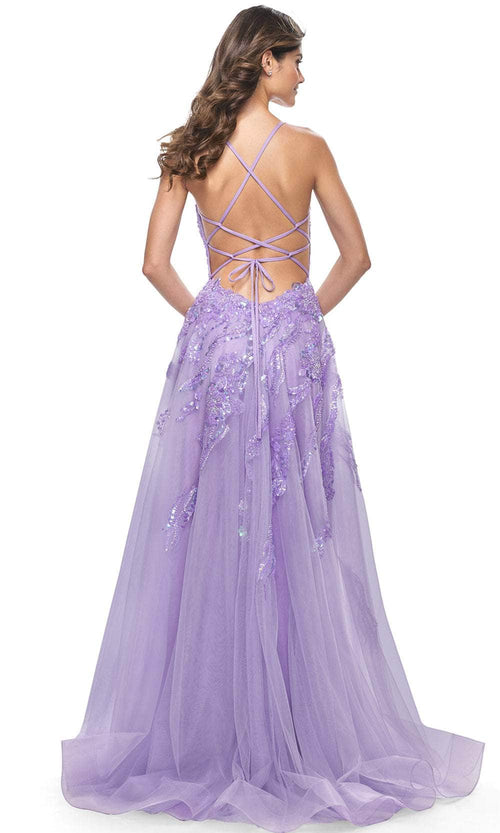 La Femme 32032 Sequin Beaded Prom Dress