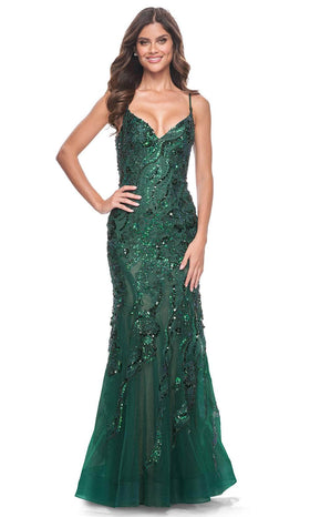 La Femme 32049 Sequin Detailed Prom Dress