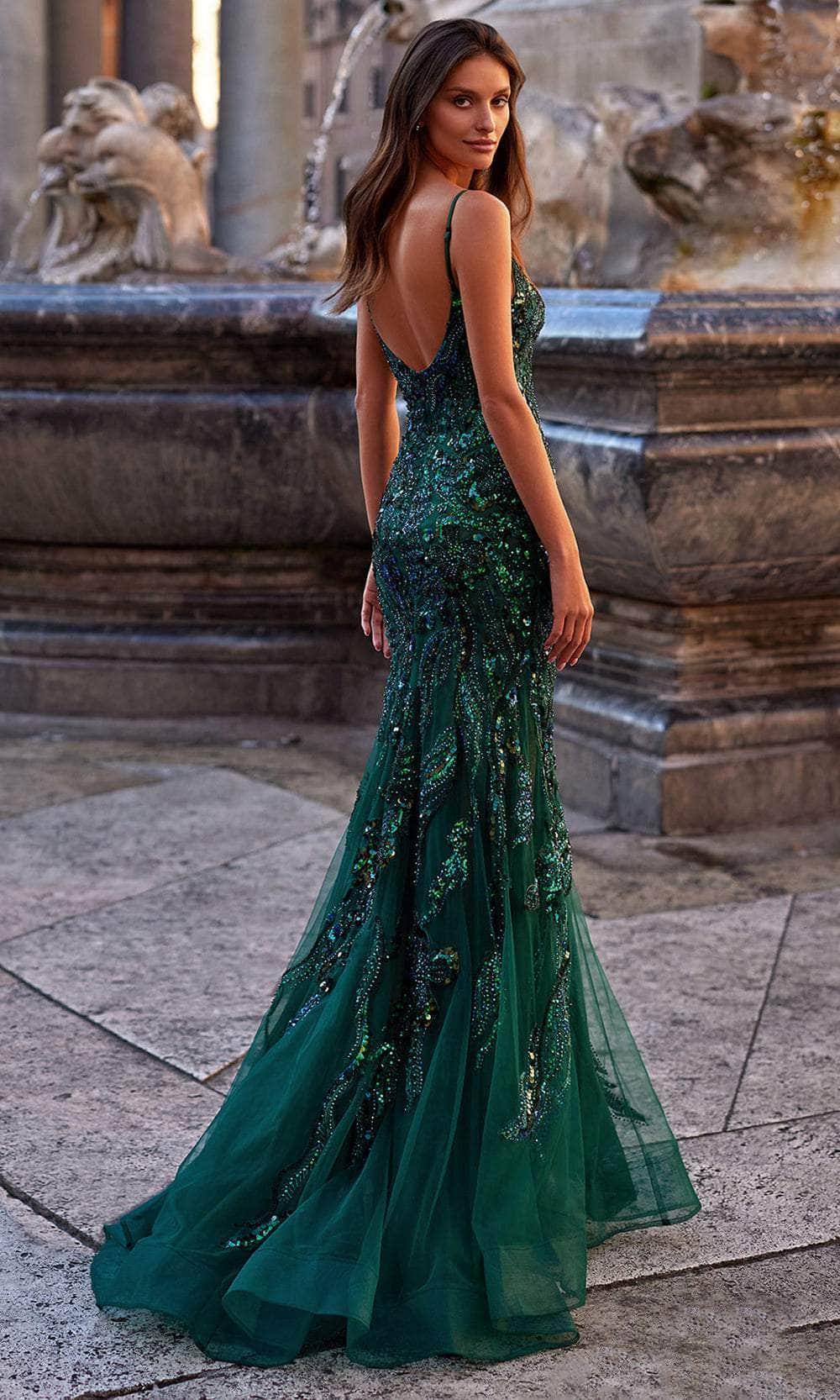 La Femme 32049 Sequin Detailed Prom Dress