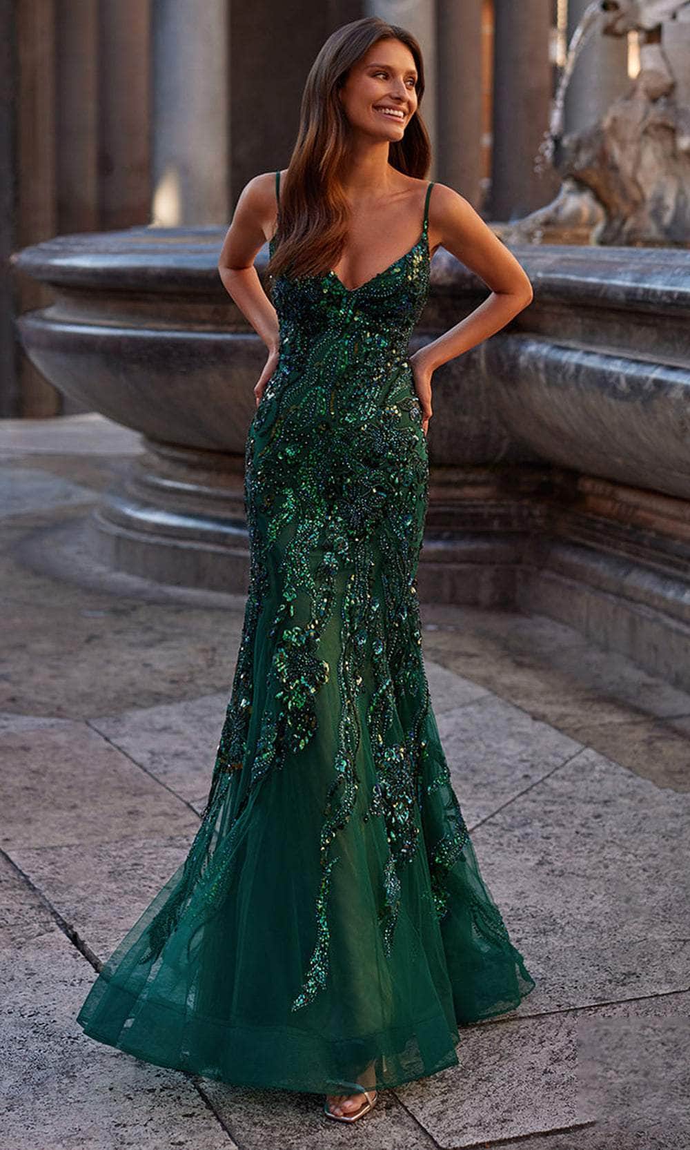 La Femme 32049 Sequin Detailed Prom Dress