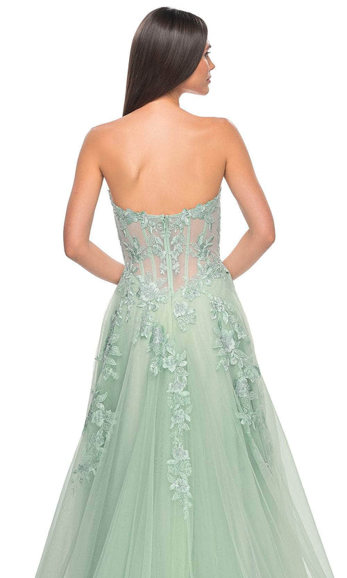 La Femme 32082 Sweetheart Applique Prom Dress