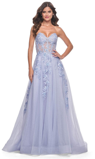 La Femme 32082 Sweetheart Applique Prom Dress