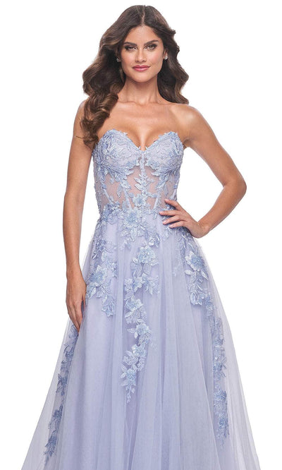La Femme 32082 Sweetheart Applique Prom Dress