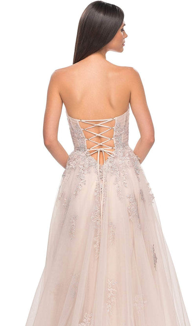 La Femme 32084 Lace Ornate Sweetheart Prom Dress
