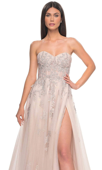La Femme 32084 Lace Ornate Sweetheart Prom Dress
