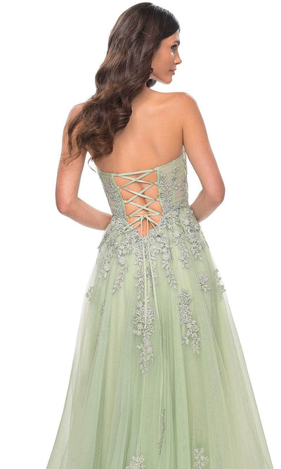 La Femme 32084 Lace Ornate Sweetheart Prom Dress