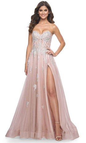 La Femme 32111 Tulle A-Line Prom Dress