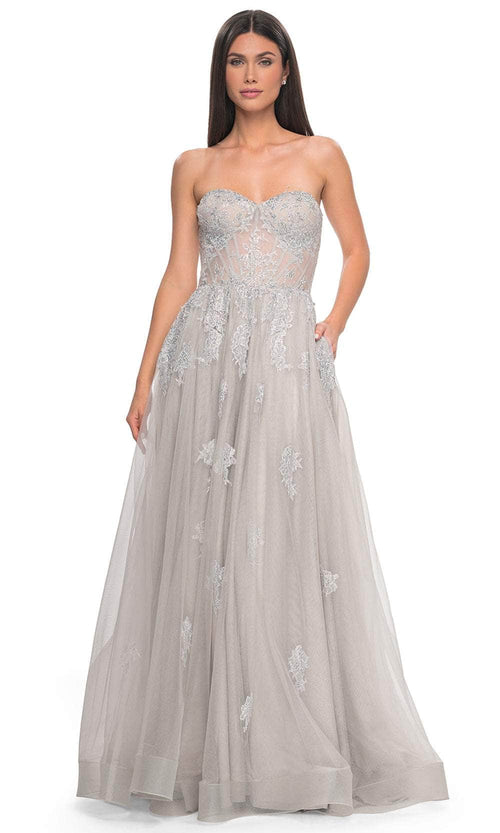 La Femme 32111 Tulle A-Line Prom Dress