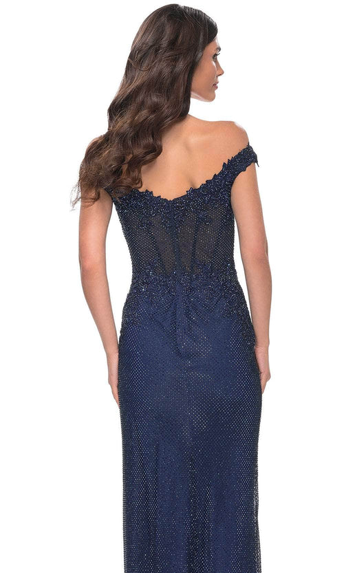 La Femme 32116 Off Shoulder Corset Prom Dress