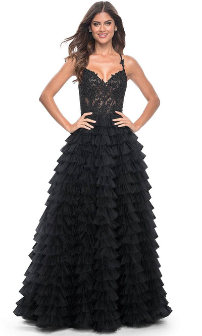 La Femme 32128 Ruffle Tiered Prom Dress