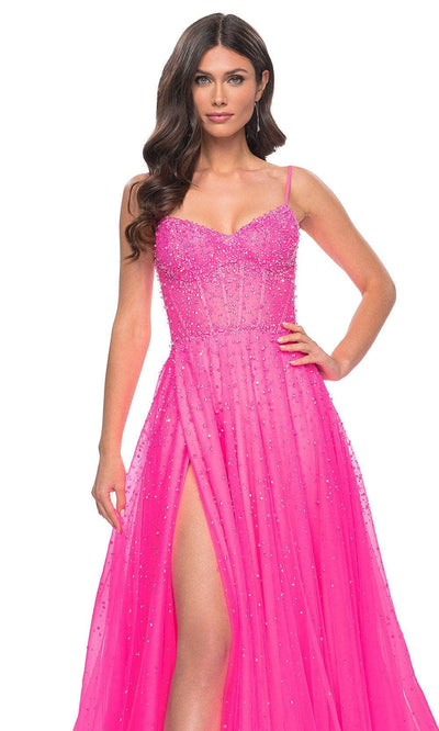 La Femme 32146 Embellished A-Line Prom Dress