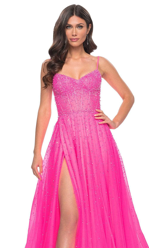 La Femme 32146 Embellished A-Line Prom Dress