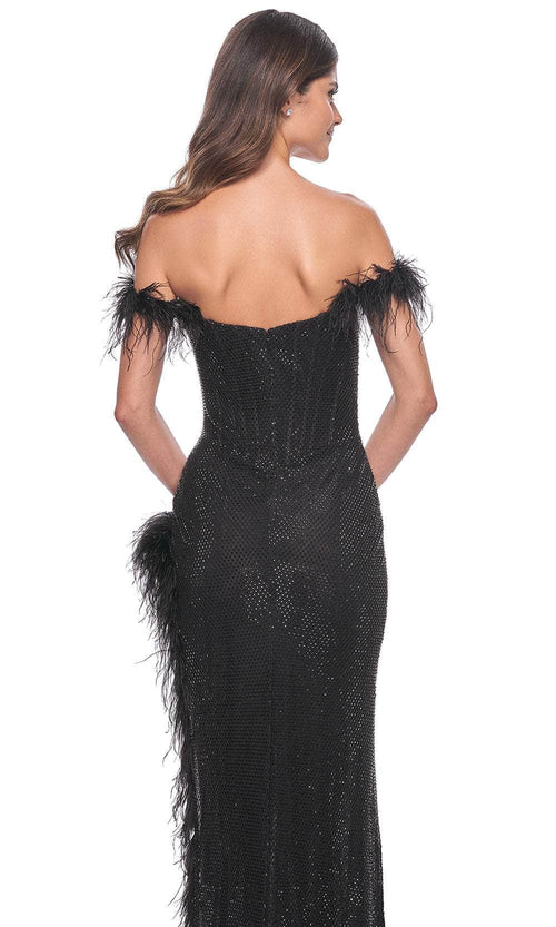 La Femme 32151 Off-Shoulder Scoop Prom Gown