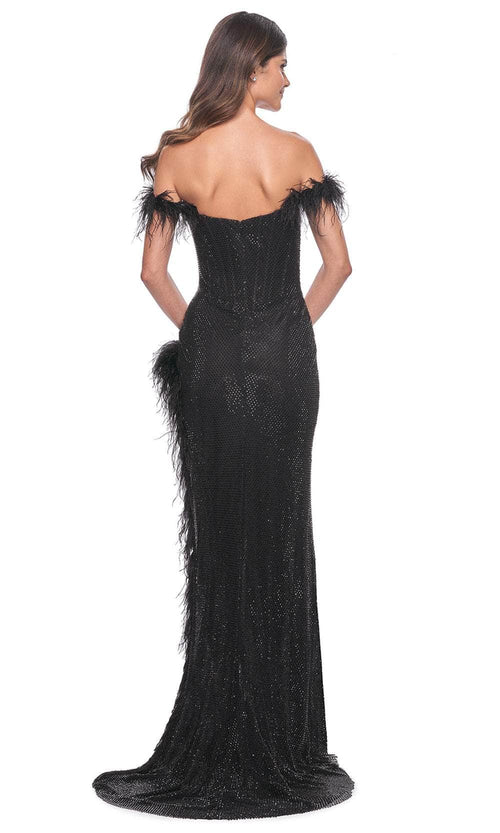 La Femme 32151 Off-Shoulder Scoop Prom Gown